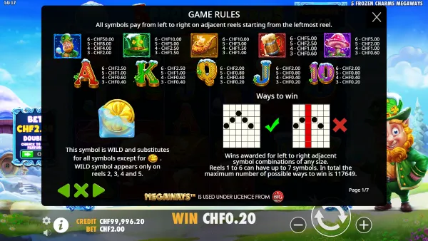 5 Frozen Charms Megaways gameplay 3 - swiss4win.ch