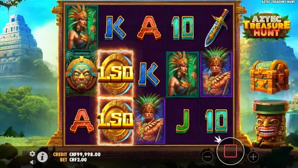 Aztec Treasure Hunt gameplay 2 - swiss4win.ch