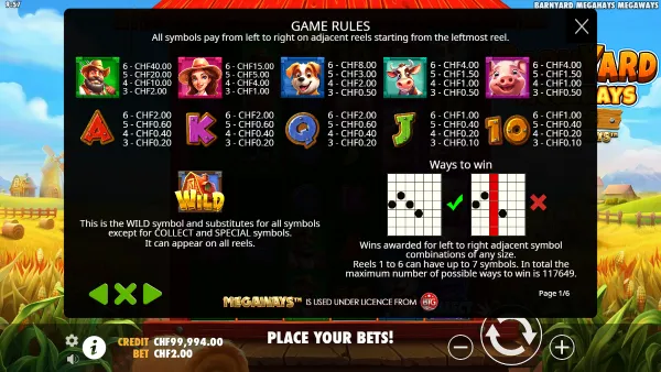 Barnyard Megahays Megaways gameplay 3 - swiss4win.ch