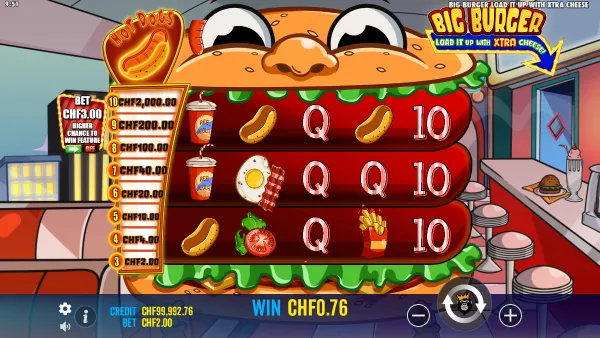 Big Burger Load It Up with Xtra Cheese gameplay 2 - swiss4win.ch