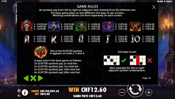 Blade & Fangs gameplay 3 - swiss4win.ch