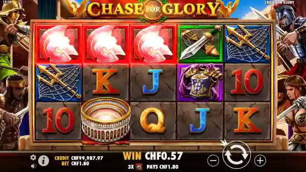 Chase for Glory gameplay 2 - swiss4win.ch