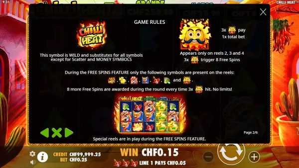 Chilli Heat gameplay 3 - swiss4win.ch