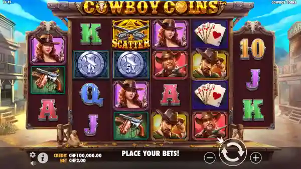 Cowboy Coins gameplay 1 - swiss4win.ch