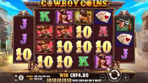 Cowboy Coins gameplay 2 - swiss4win.ch