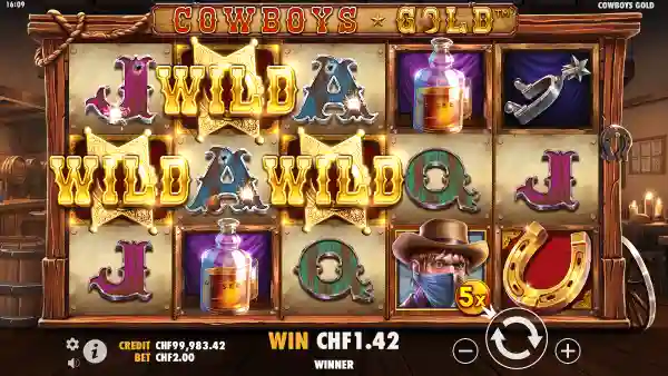 Cowboys Gold gameplay 2 - swiss4win.ch