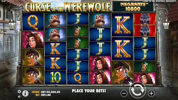 Curse of the Werewolf Megaways gameplay 1 - swiss4win.ch