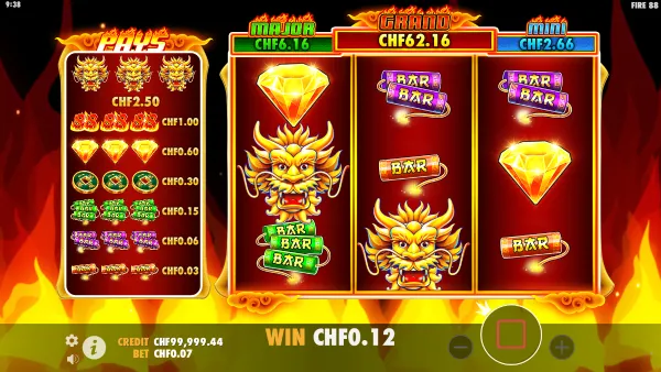 Fire 88 gameplay 2 - swiss4win.ch