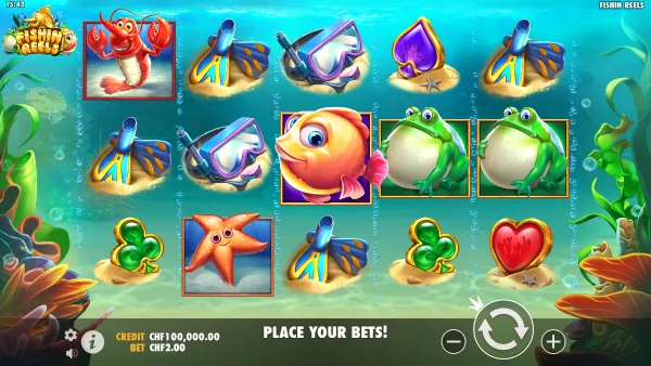 Fishin' Reels gameplay 1 - swiss4win.ch