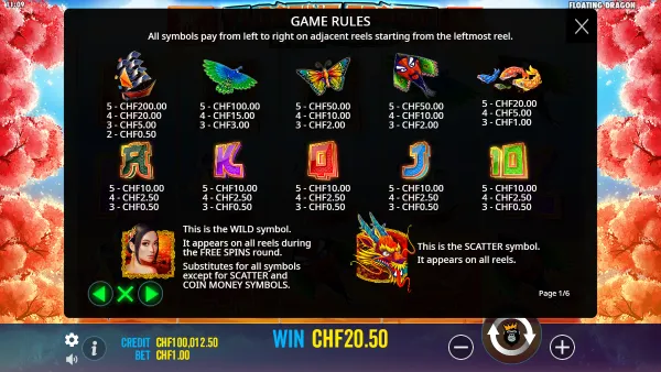 Floating Dragon gameplay 3 - swiss4win.ch