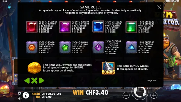 Gem Elevator gameplay 3 - swiss4win.ch