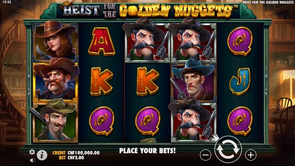 Heist for the Golden Nuggets gameplay 1 - swiss4win.ch