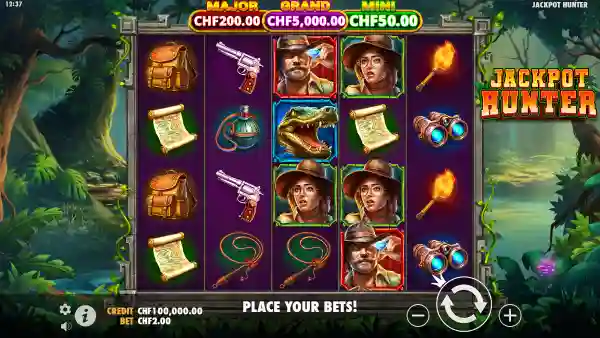 Jackpot Hunter gameplay 1 - swiss4win.ch