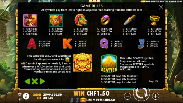 John Hunter and the Mayan Gods gameplay 3 - swiss4win.ch