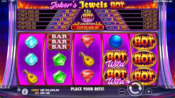 Joker's Jewels Hot gameplay 1 - swiss4win.ch