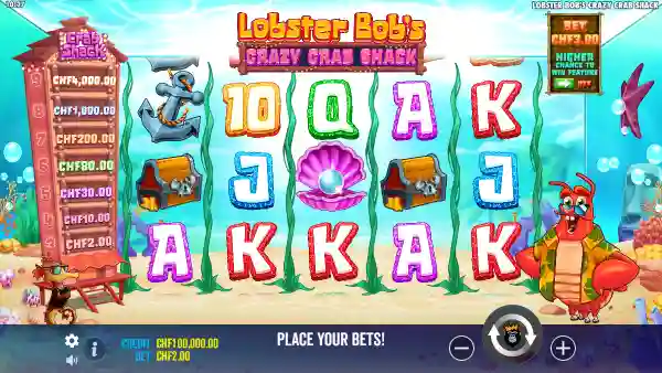 Lobster Bob's Crazy Crab Shack gameplay 1 - swiss4win.ch