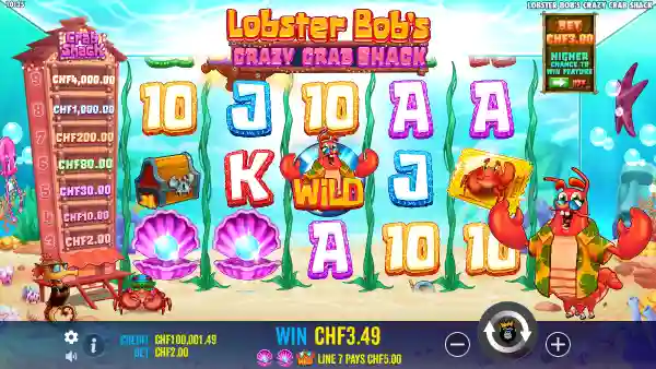 Lobster Bob's Crazy Crab Shack gameplay 2 - swiss4win.ch