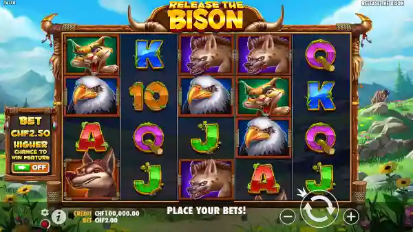 Release the Bison gameplay 1 - swiss4win.ch