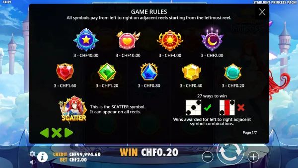 Starlight Princess Pachi gameplay 3 - swiss4win.ch