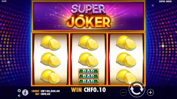 Super Joker gameplay 2 - swiss4win.ch