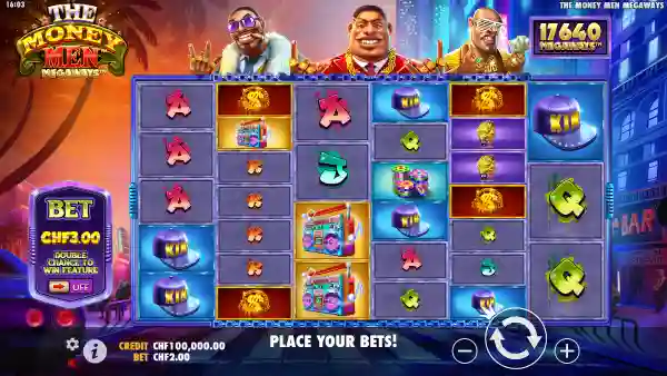 The Money Men Megaways gameplay 1 - swiss4win.ch