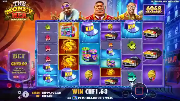 The Money Men Megaways gameplay 2 - swiss4win.ch