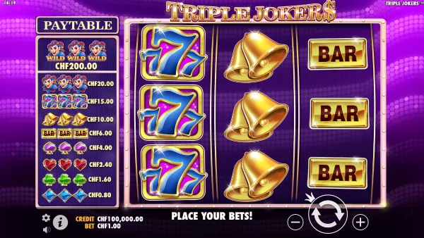 Triple Jokers gameplay 1 - swiss4win.ch