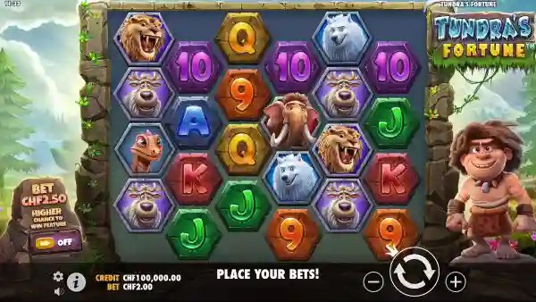 Tundra's Fortune gameplay 1 - swiss4win.ch
