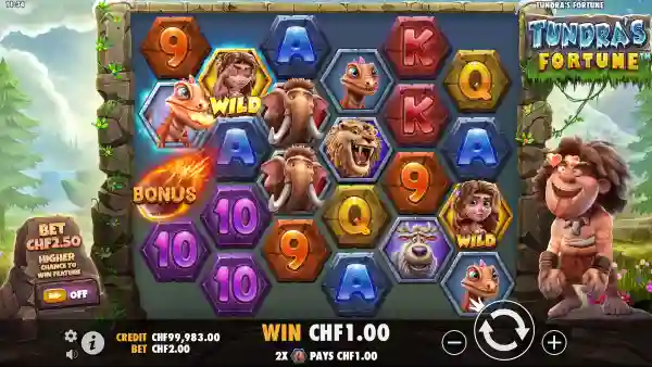 Tundra's Fortune gameplay 2 - swiss4win.ch
