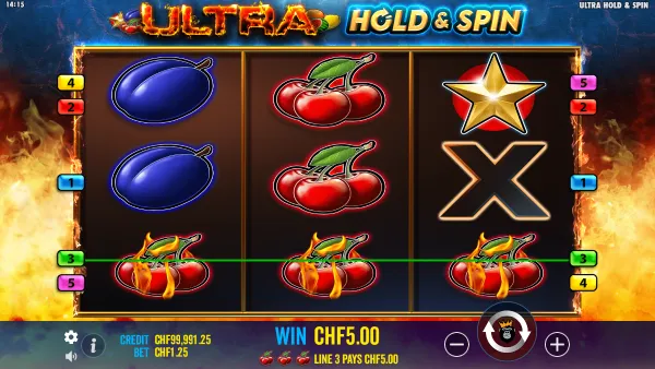 Ultra Hold and Spin gameplay 2 - swiss4win.ch