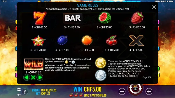 Ultra Hold and Spin gameplay 3 - swiss4win.ch