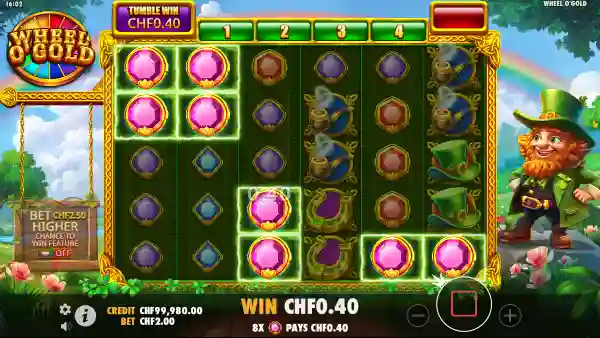 Wheel O'Gold gameplay 2 - swiss4win.ch