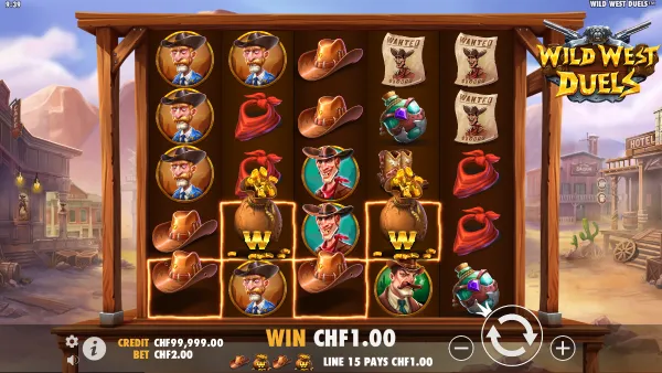Wild West Duels gameplay 2 - swiss4win.ch