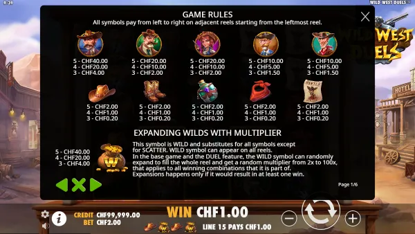 Wild West Duels gameplay 3 - swiss4win.ch