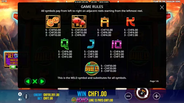 Year of the Dragon King gameplay 3 - swiss4win.ch