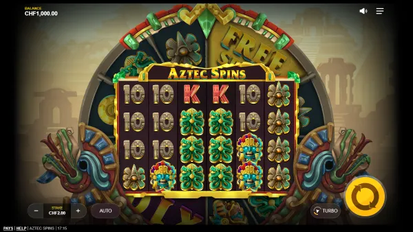 Aztec Spins gameplay 1 - swiss4win.ch