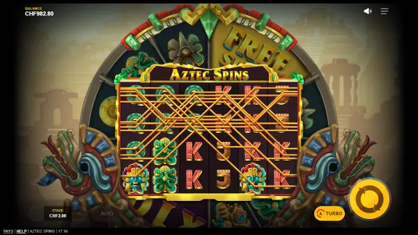 Aztec Spins gameplay 2 - swiss4win.ch