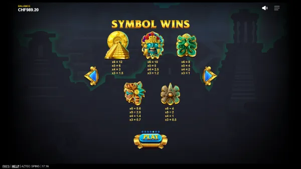 Aztec Spins gameplay 3 - swiss4win.ch
