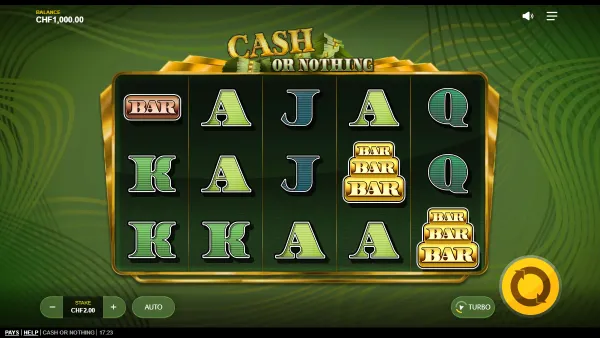 Cash or Nothing gameplay 1 - swiss4win.ch