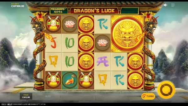 Dragon's Luck Megaways gameplay 2 - swiss4win.ch