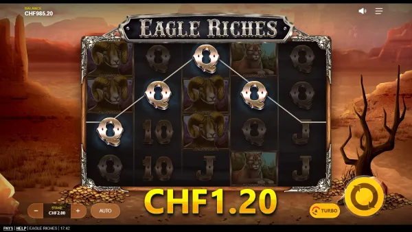 Eagle Riches gameplay 2 - swiss4win.ch