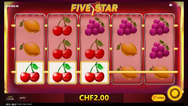Five Star gameplay 2 - swiss4win.ch