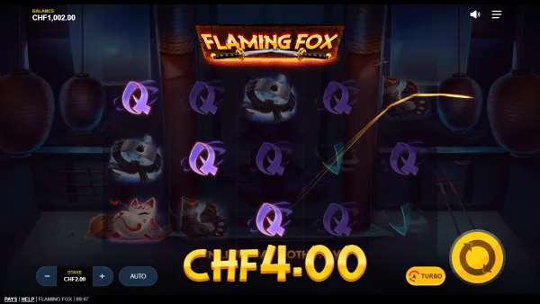 Flaming Fox gameplay 2 - swiss4win.ch