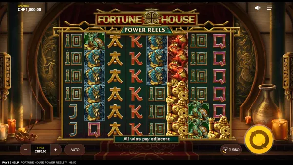 Fortune House Power Reels gameplay 1 - swiss4win.ch