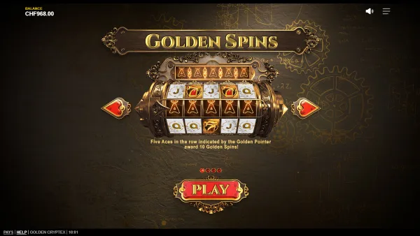 Golden Cryptex gameplay 3 - swiss4win.ch