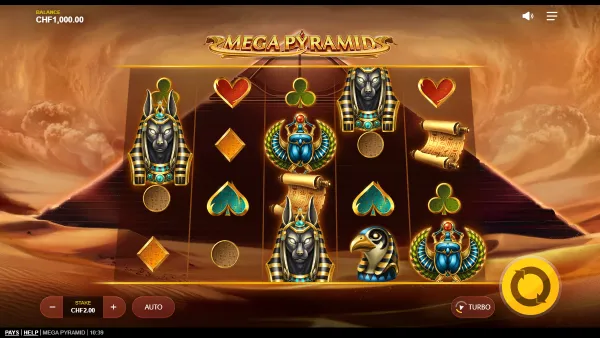 Mega Pyramid gameplay 1 - swiss4win.ch
