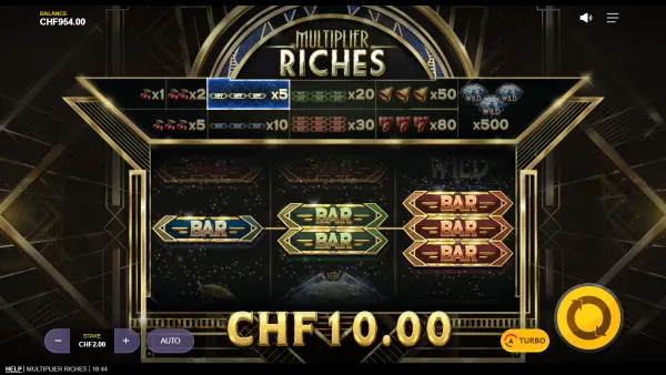 Multiplier Riches gameplay 3 - swiss4win.ch