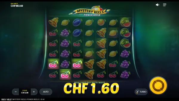 Mystery Reels Power Reels gameplay 2 - swiss4win.ch