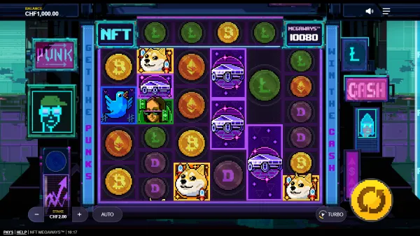 NFT Megaways gameplay 1 - swiss4win.ch