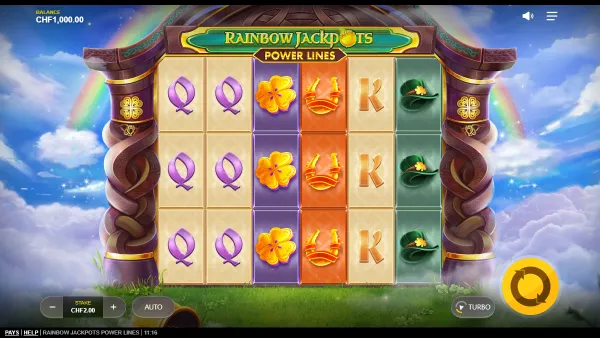 Rainbow Jackpots Powerlines gameplay 1 - swiss4win.ch